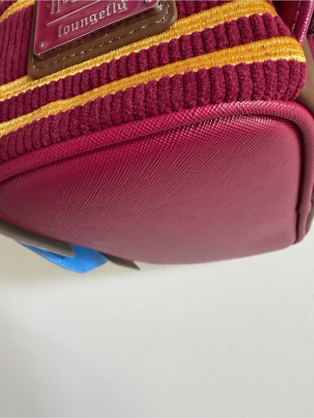 Loungefly White, Blue and Maroon Hermione with Book Mini Backpack - Picture 5 of 5